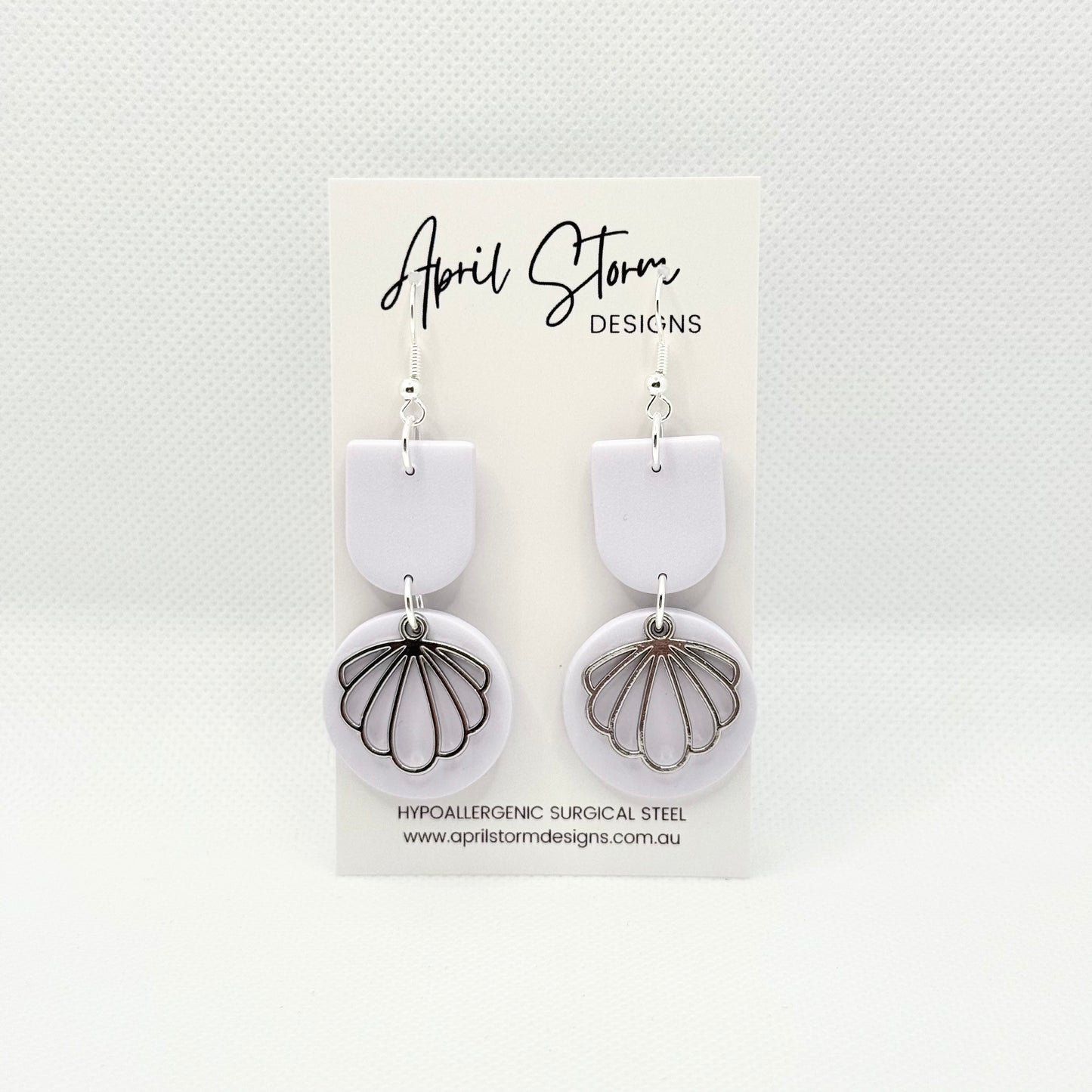 Statement Dangles - Lilac