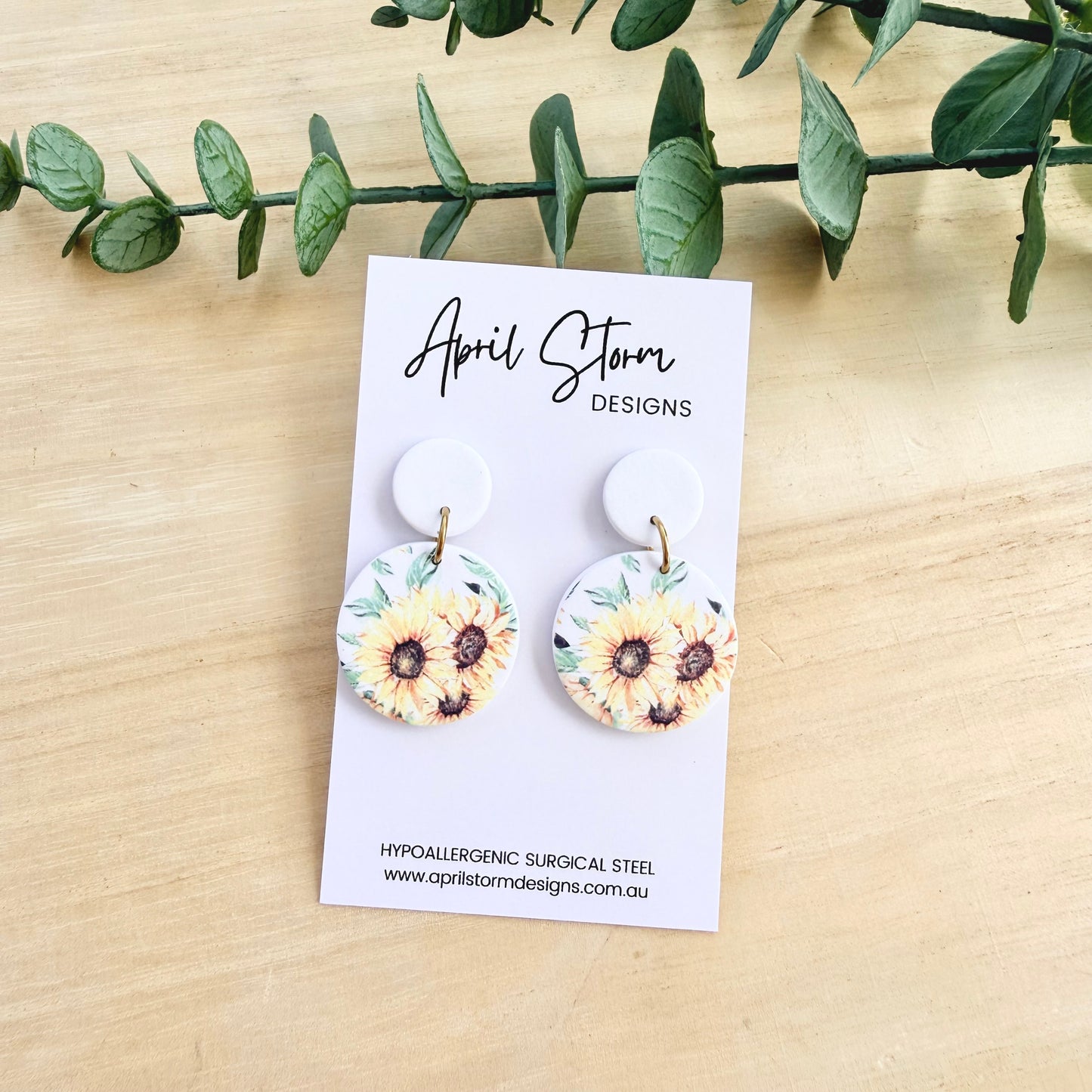 Statement Dangles - Sunflower