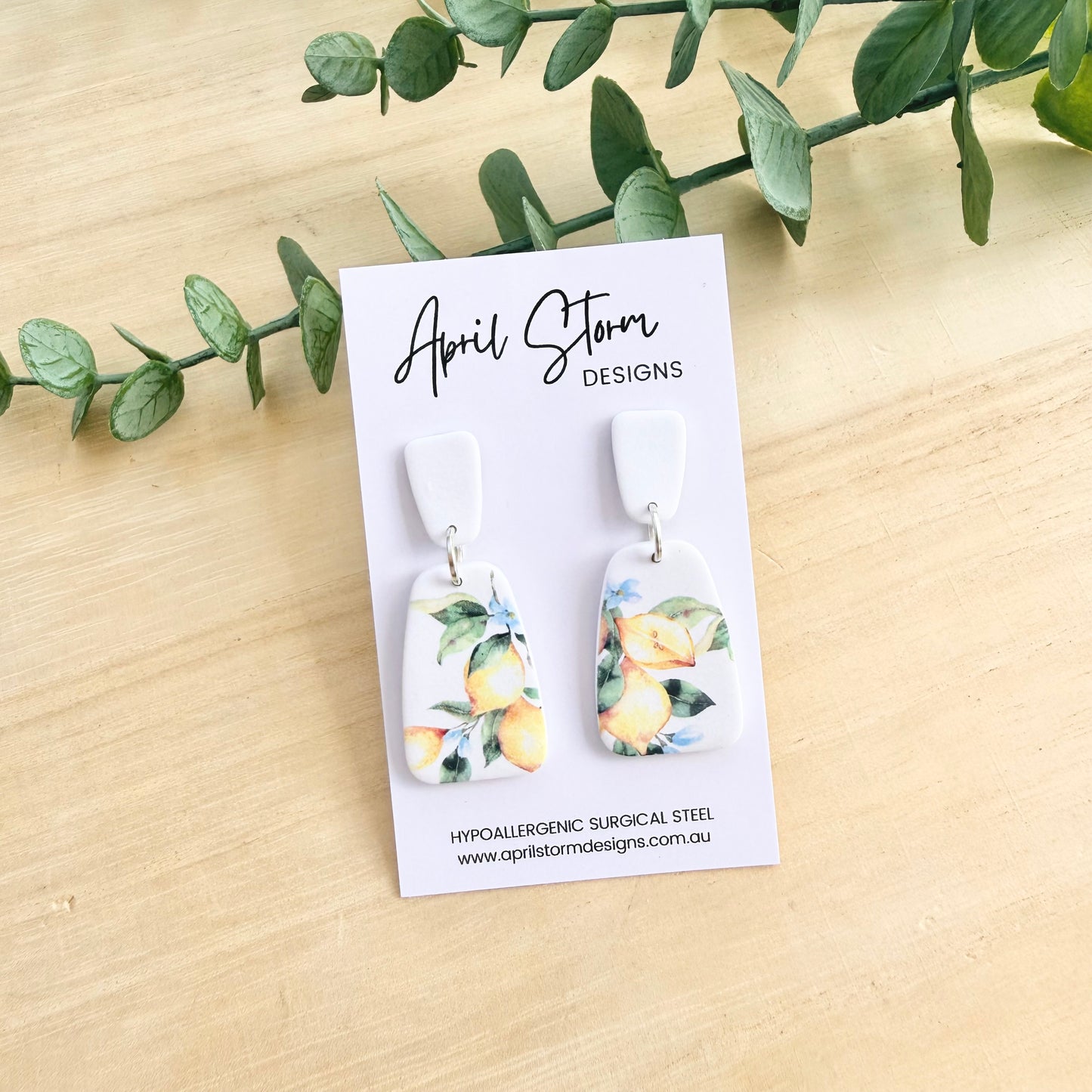 Statement Dangles - Lemon