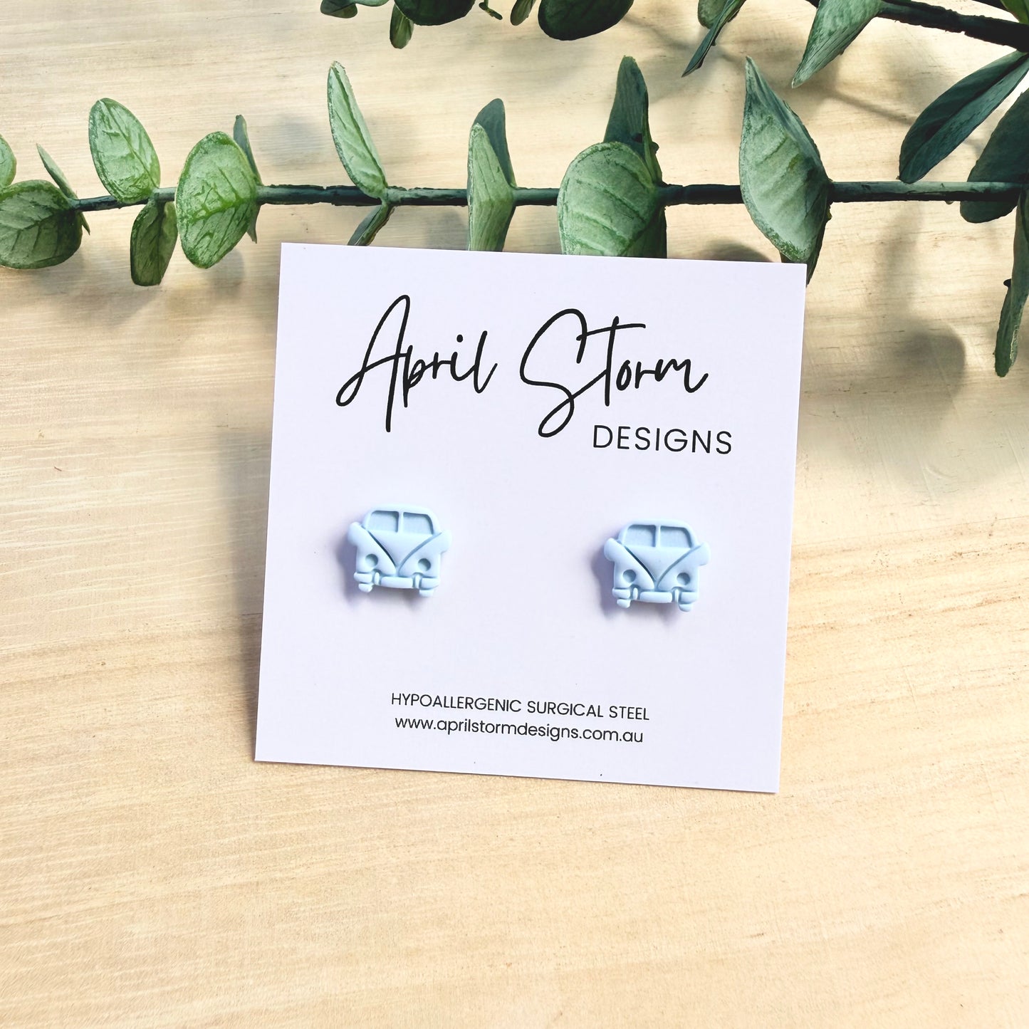 Kombi Stud Earrings - Blue