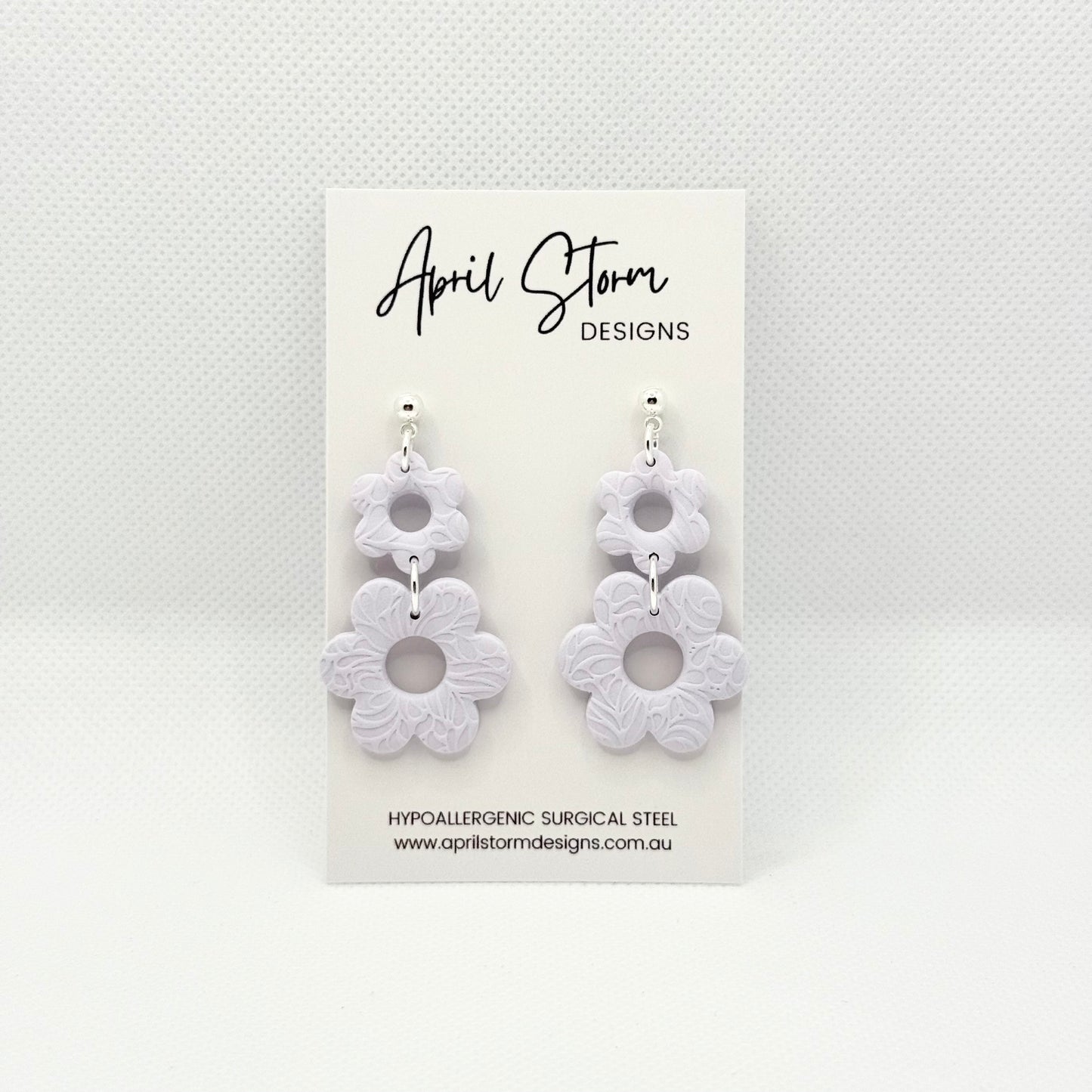Statement Dangles - Lilac