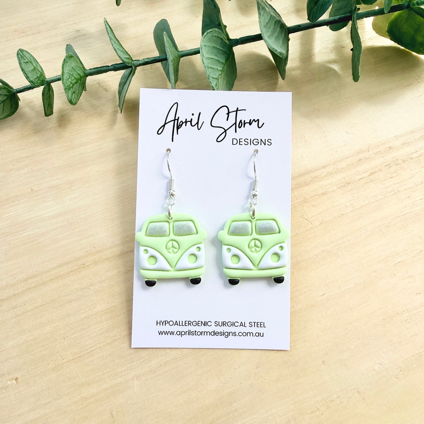 Kombi Statement Dangles - Green