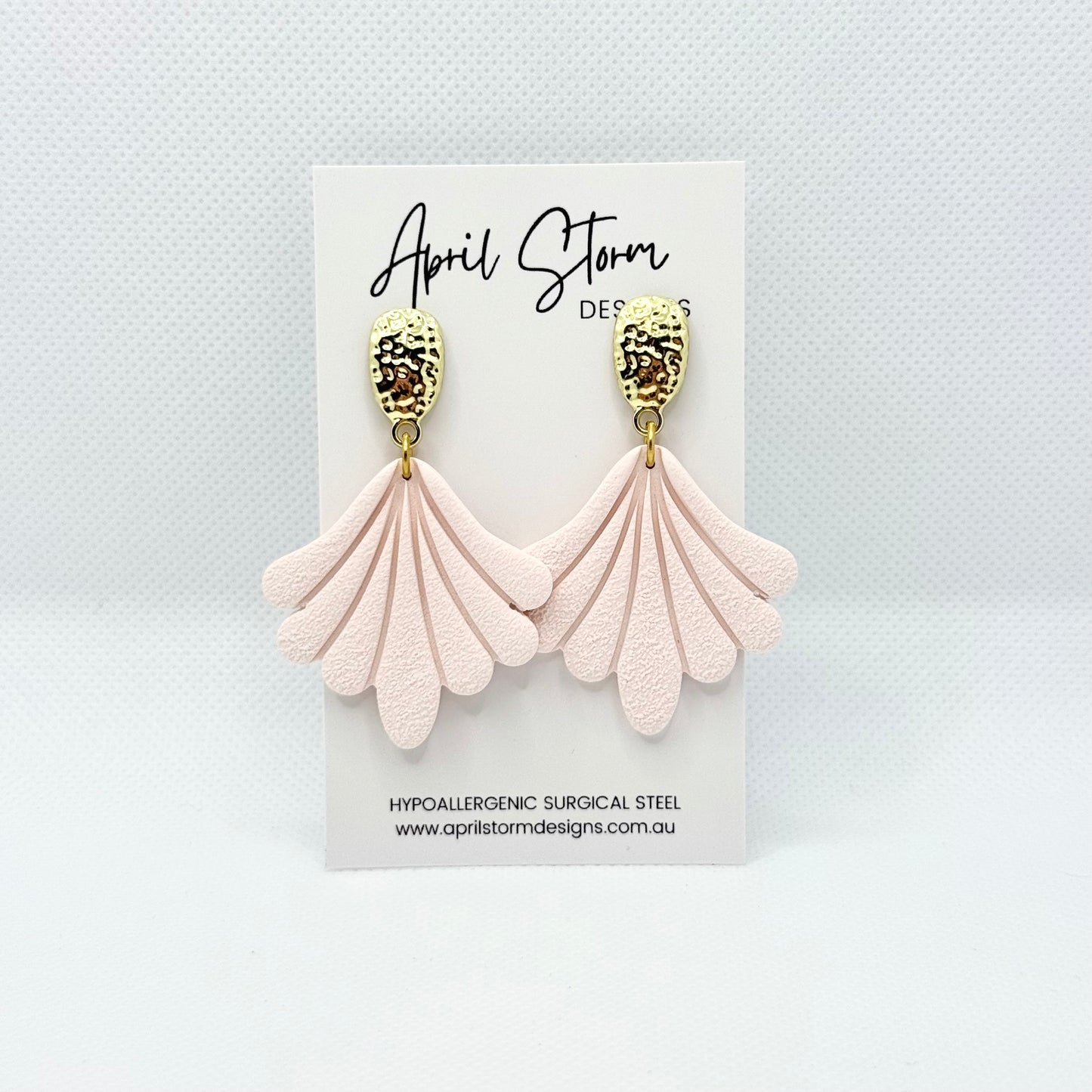 Statement Dangles - Baby Pink
