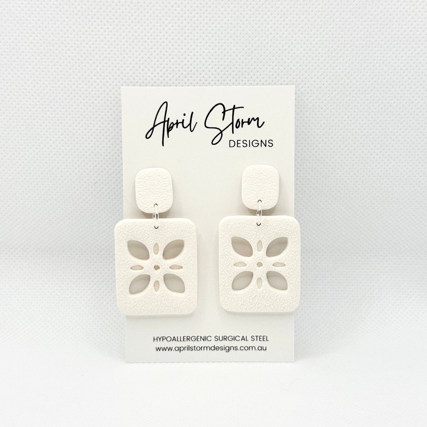 Statement Dangles - White