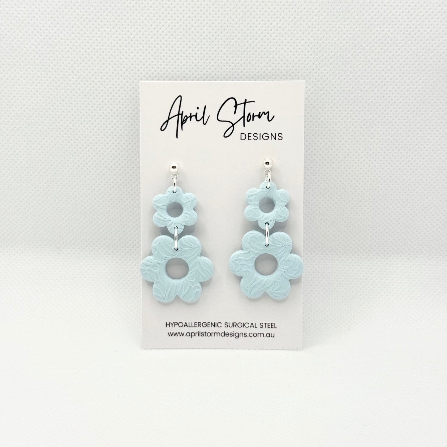 Statement Dangles - Blue