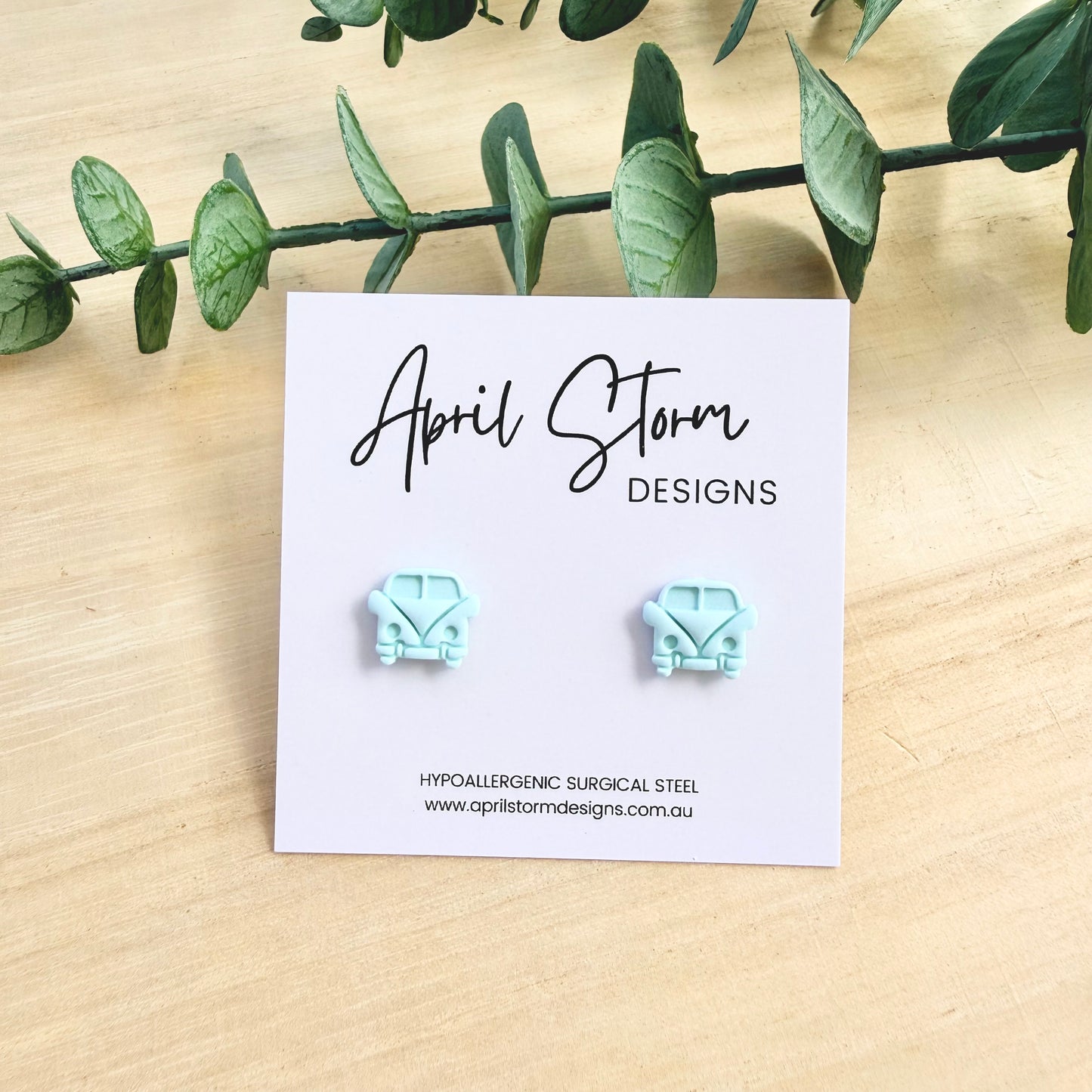 Kombi Stud Earrings - Mint