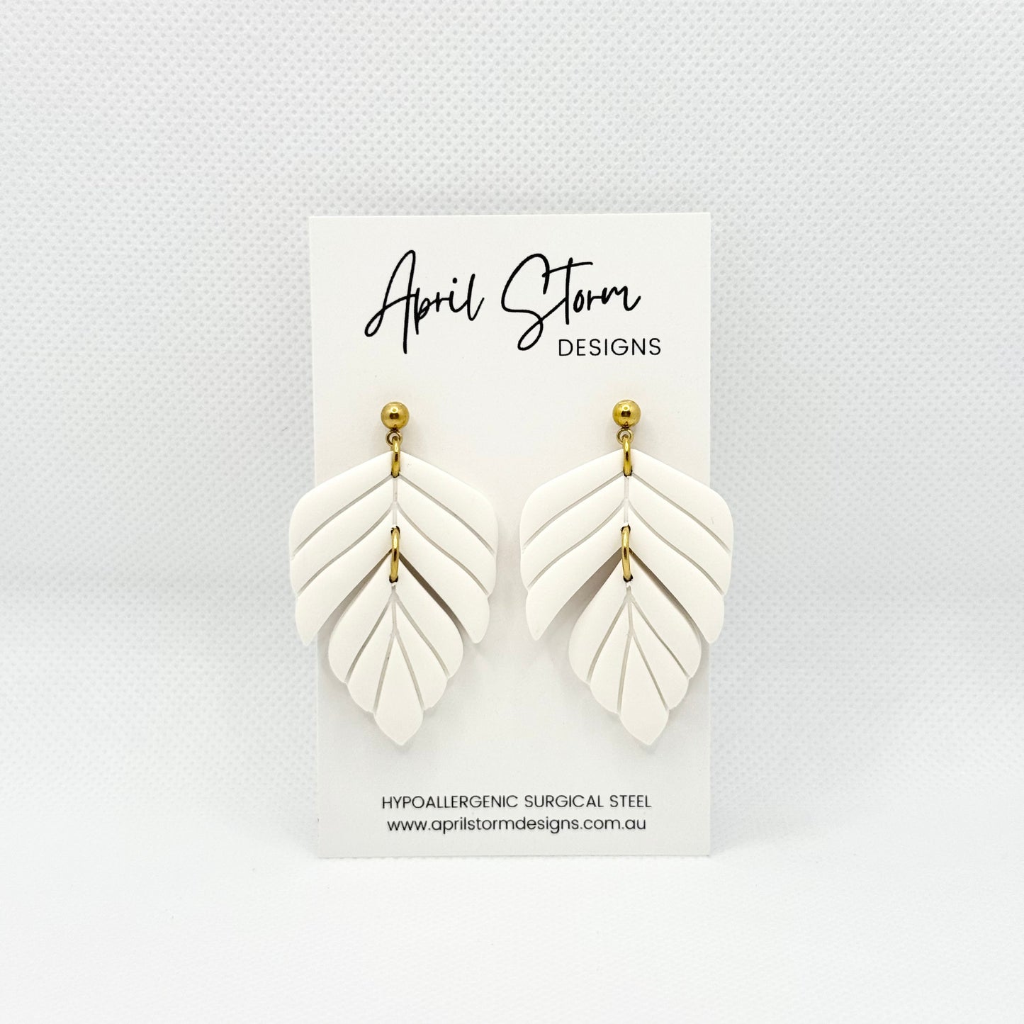 Statement Dangles - White