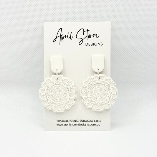 Statement Dangles - White