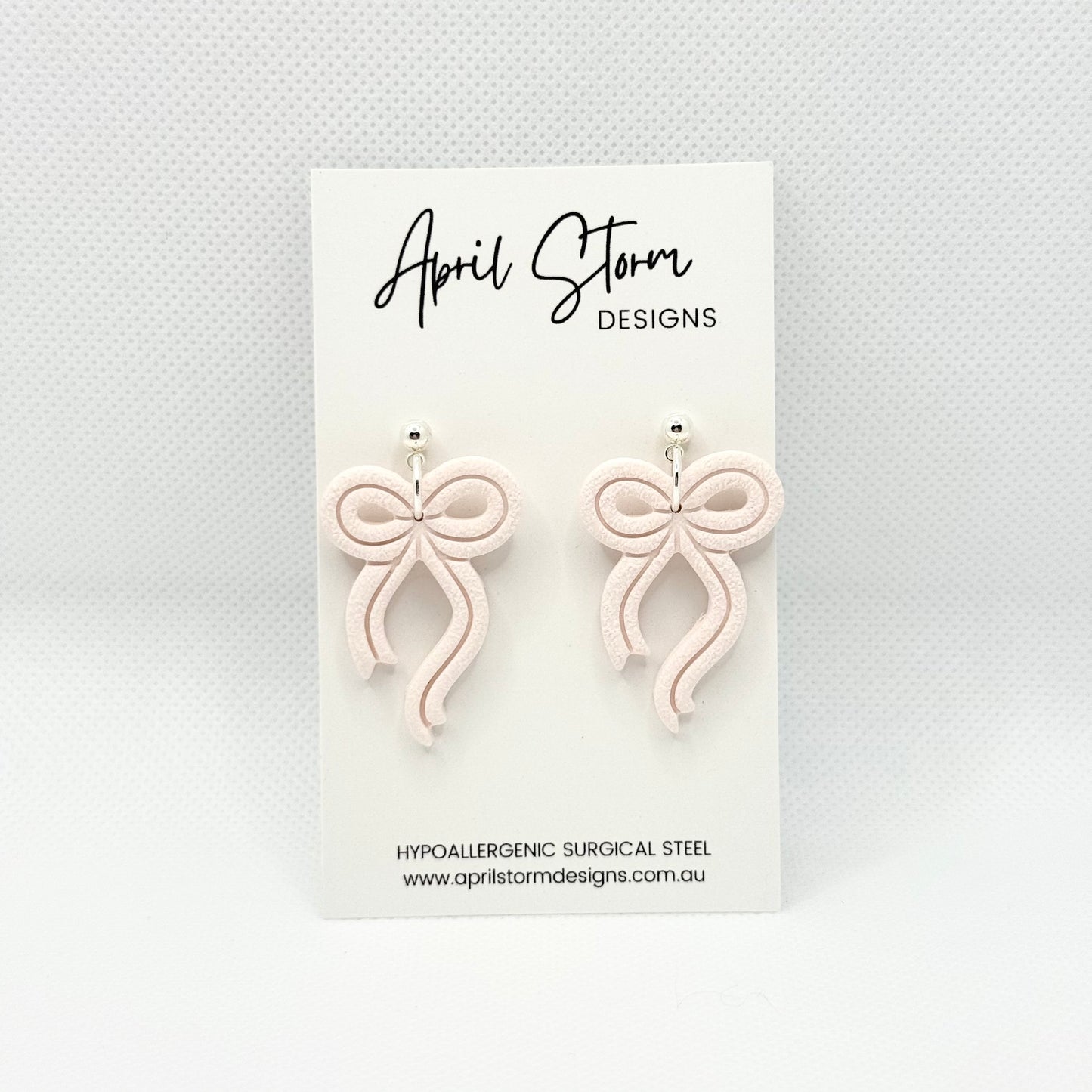 Statement Dangles - Light Pink