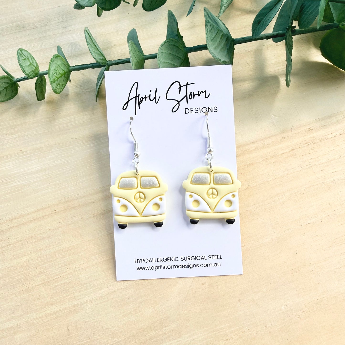 Kombi Statement Dangles - Yellow