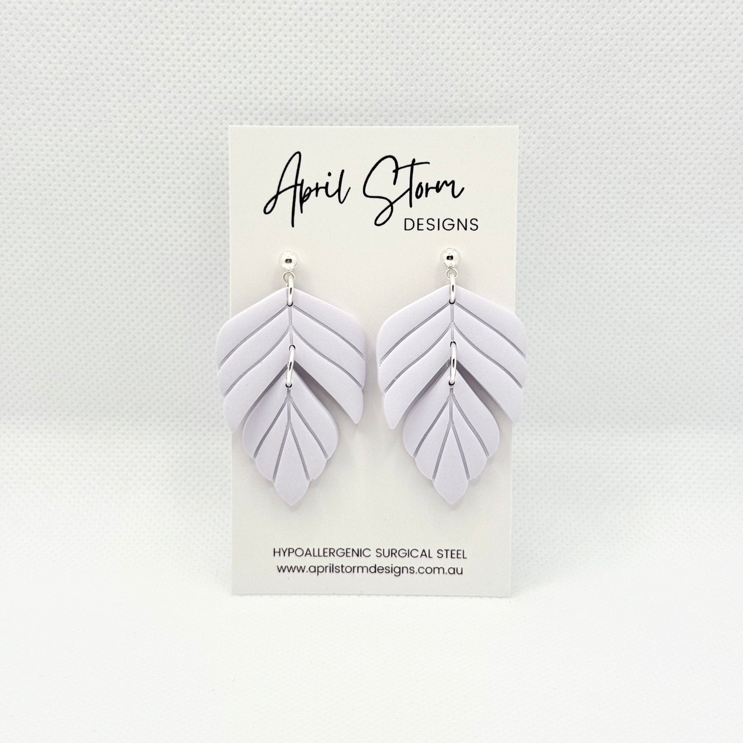 Statement Dangles - Lilac