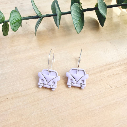 Kombi Hoop Earrings - Lilac