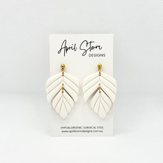 Statement Dangles - White