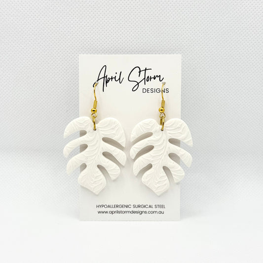 Statement Dangles - White