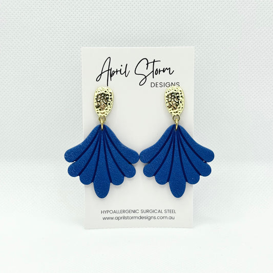 Statement Dangles - Navy