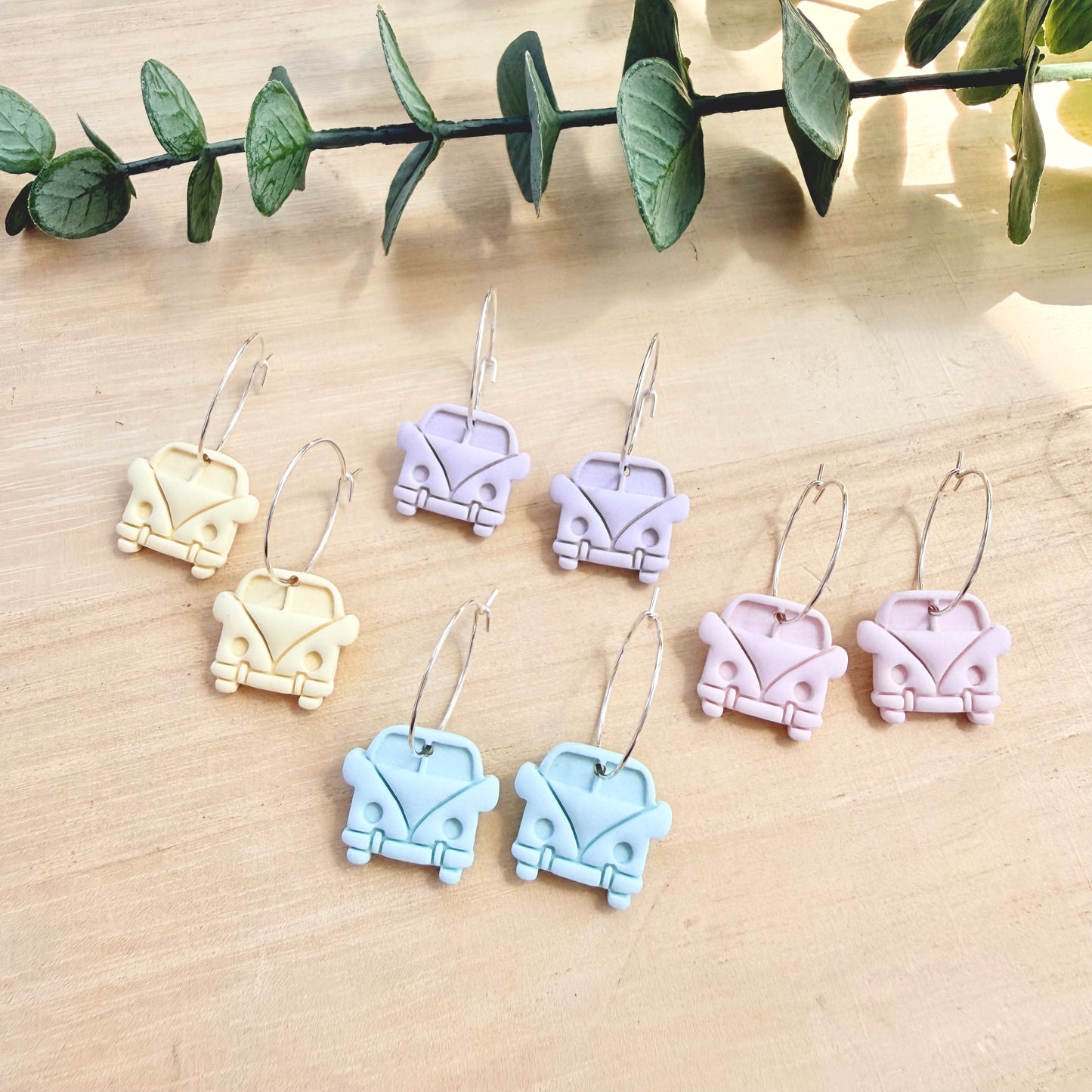 Kombi Hoop Earrings - Yellow