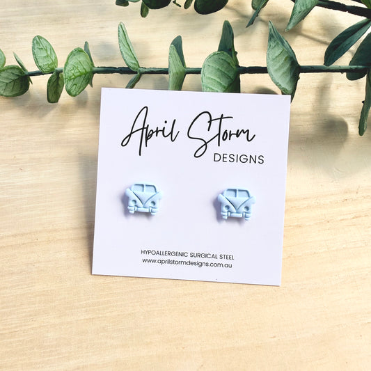 Kombi Stud Earrings - Blue