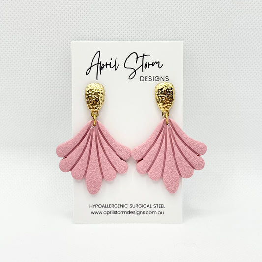 Statement Dangles - Blush Pink
