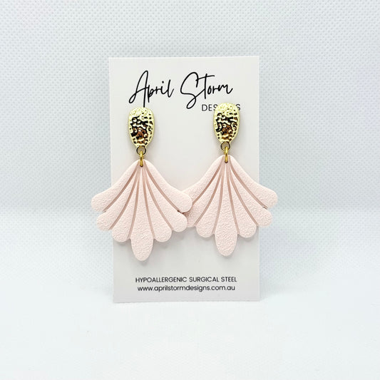 Statement Dangles - Baby Pink