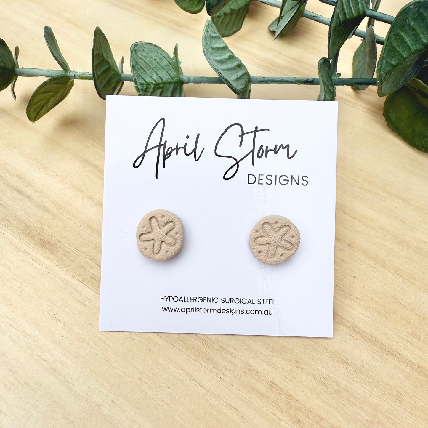 Sand Dollar Stud Earrings