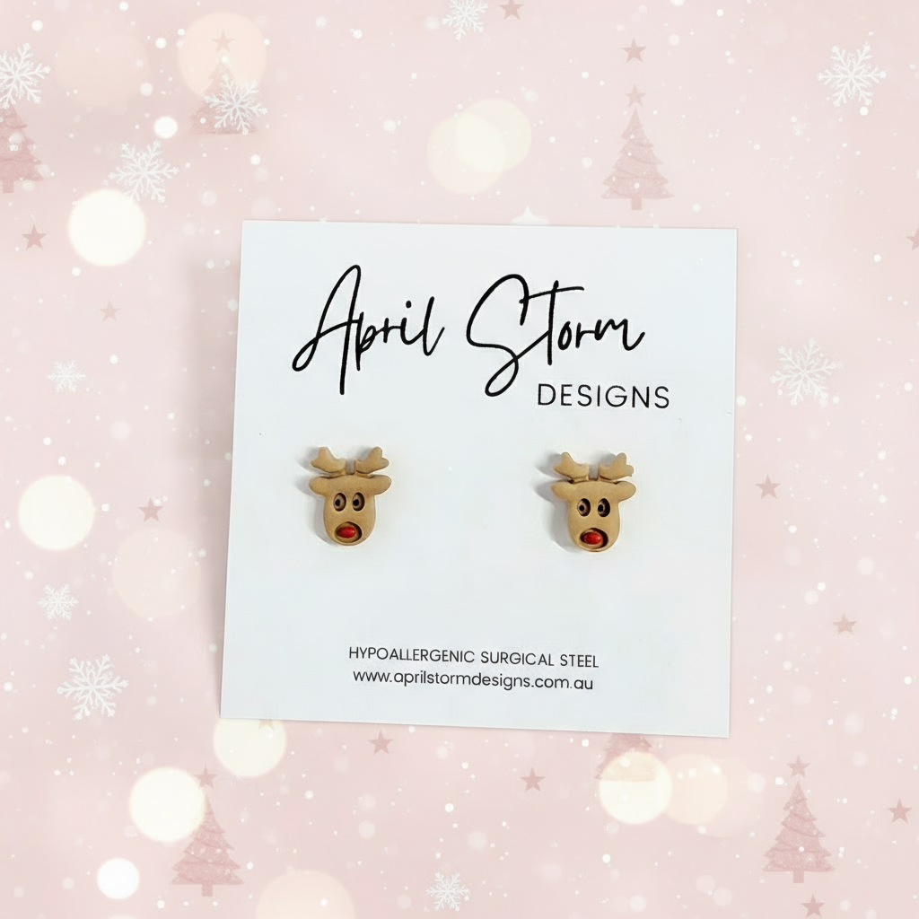 Reindeer Stud Earrings