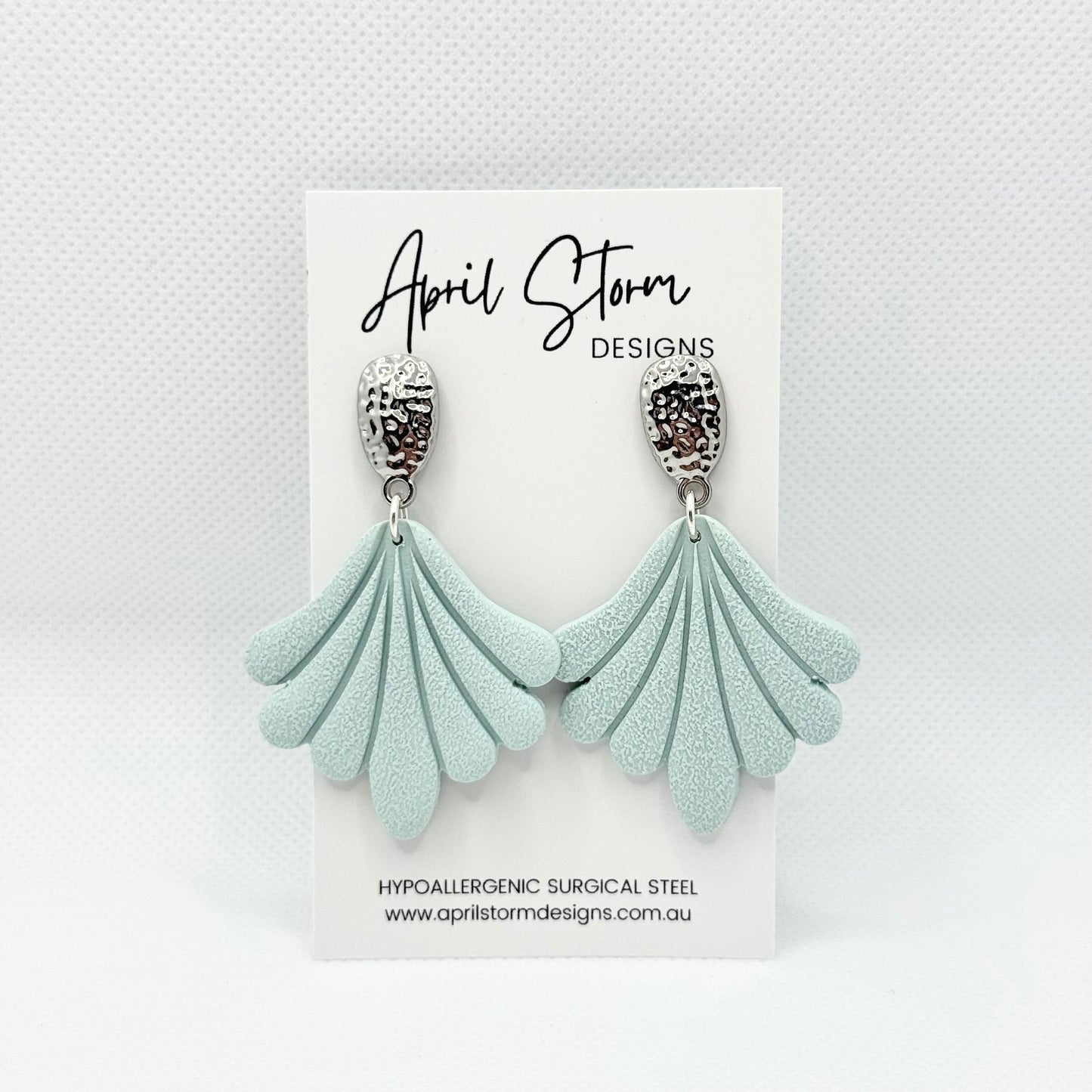 Statement Dangles - Soft Mint