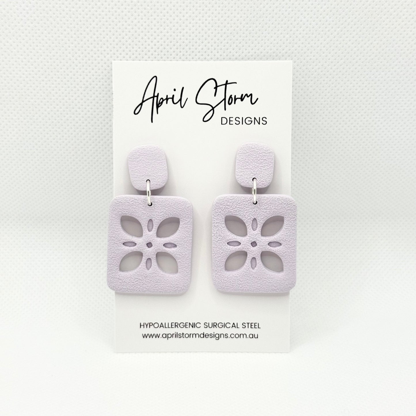 Statement Dangles - Lilac