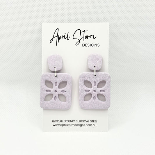 Statement Dangles - Lilac