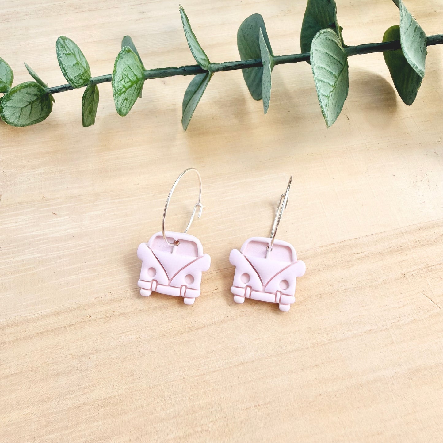 Kombi Hoop Earrings - Pink