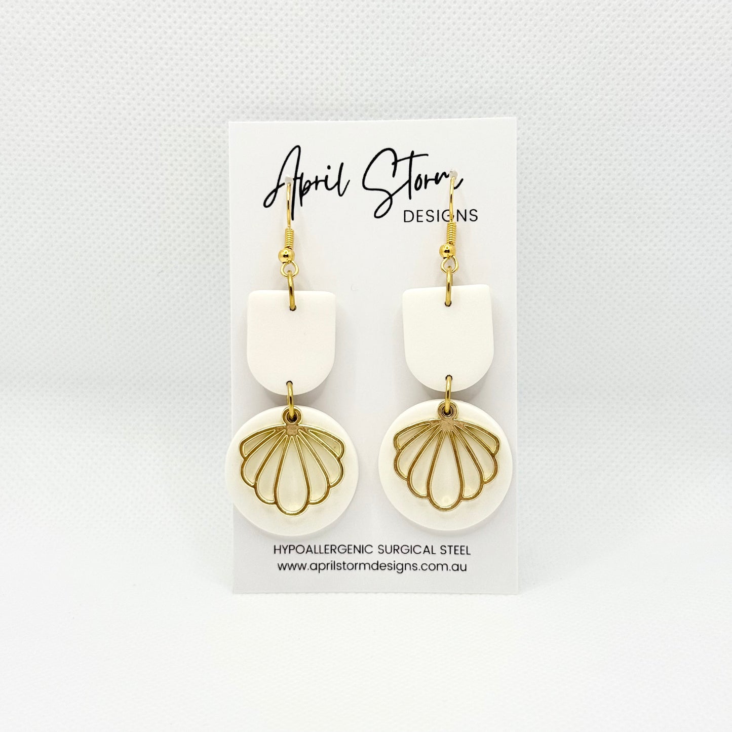 Statement Dangles - White