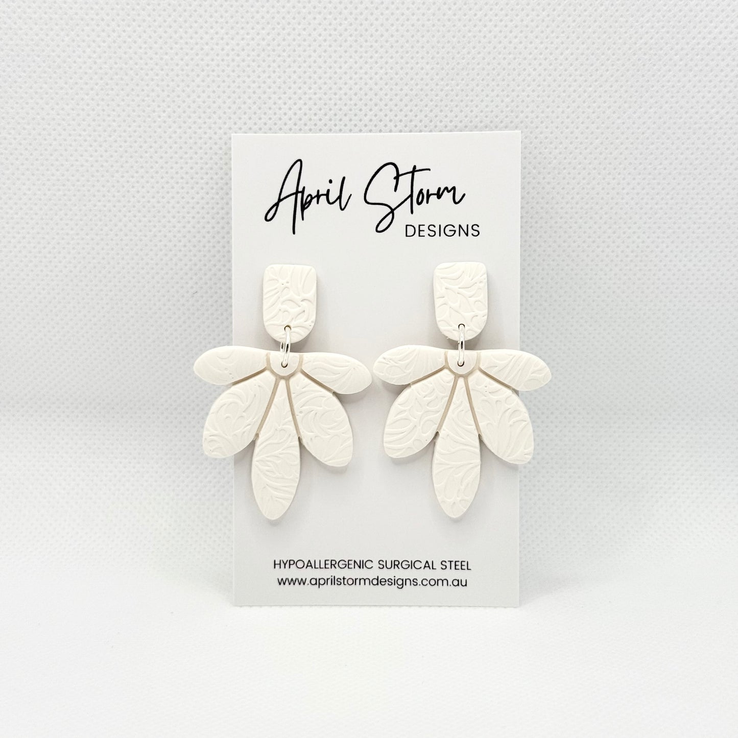 Statement Dangles - White