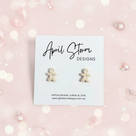 Gingerbread Stud Earrings