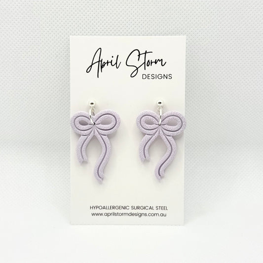 Statement Dangles - Lilac