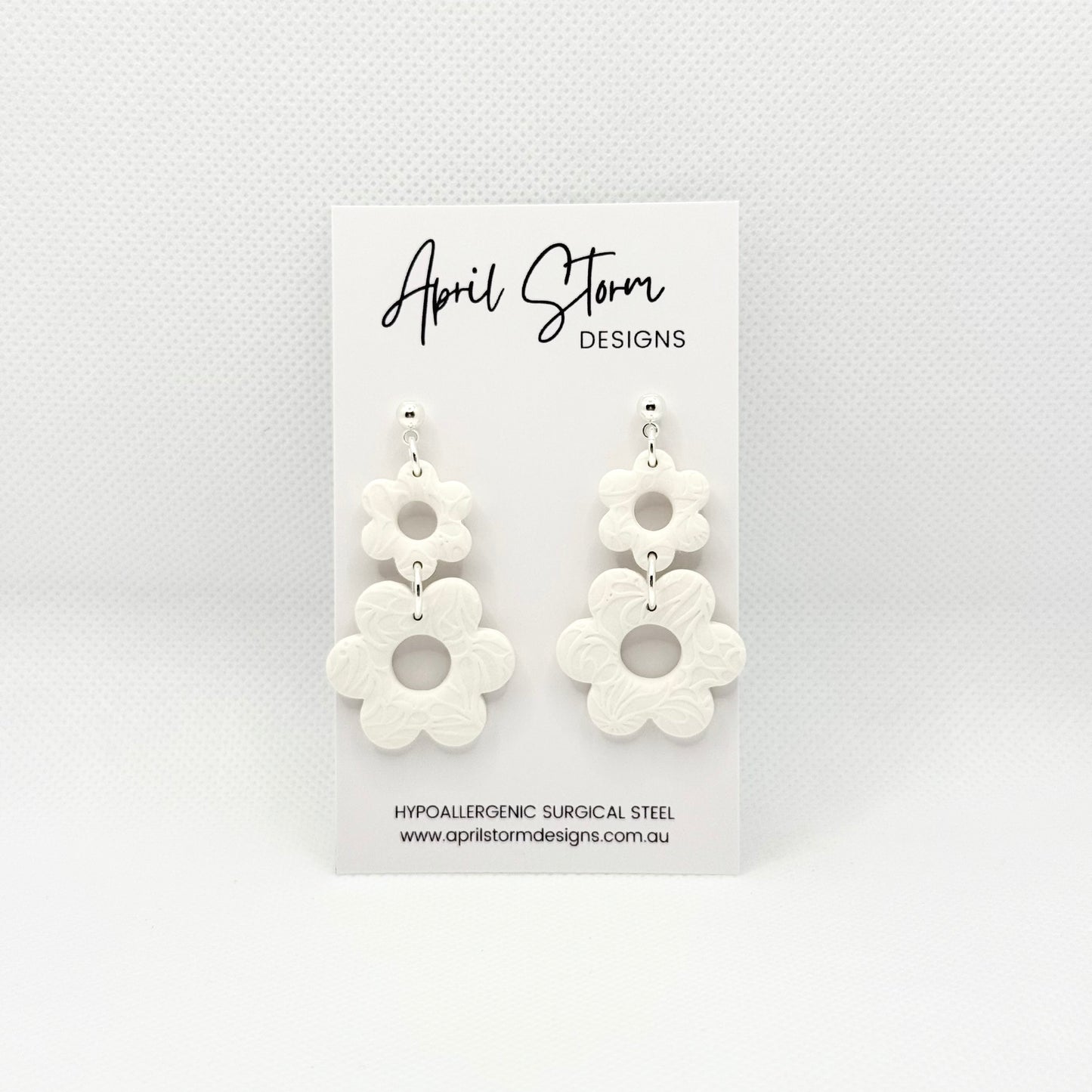 Statement Dangles - White