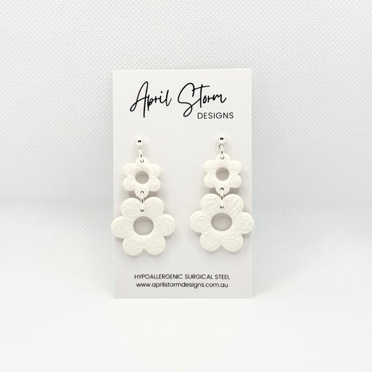 Statement Dangles - White