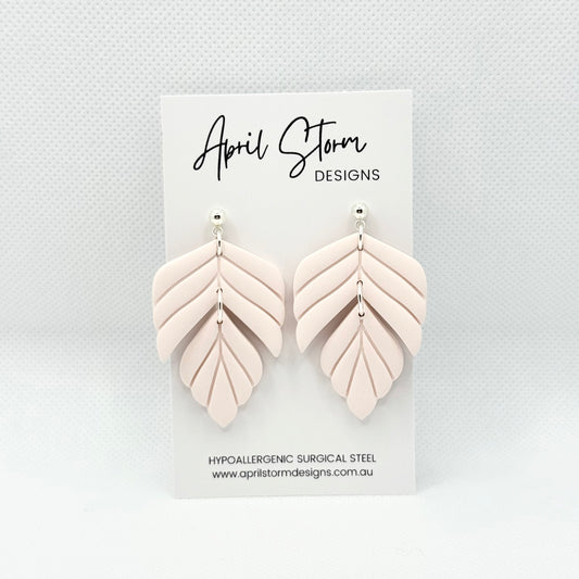 Statement Dangles - Light Pink