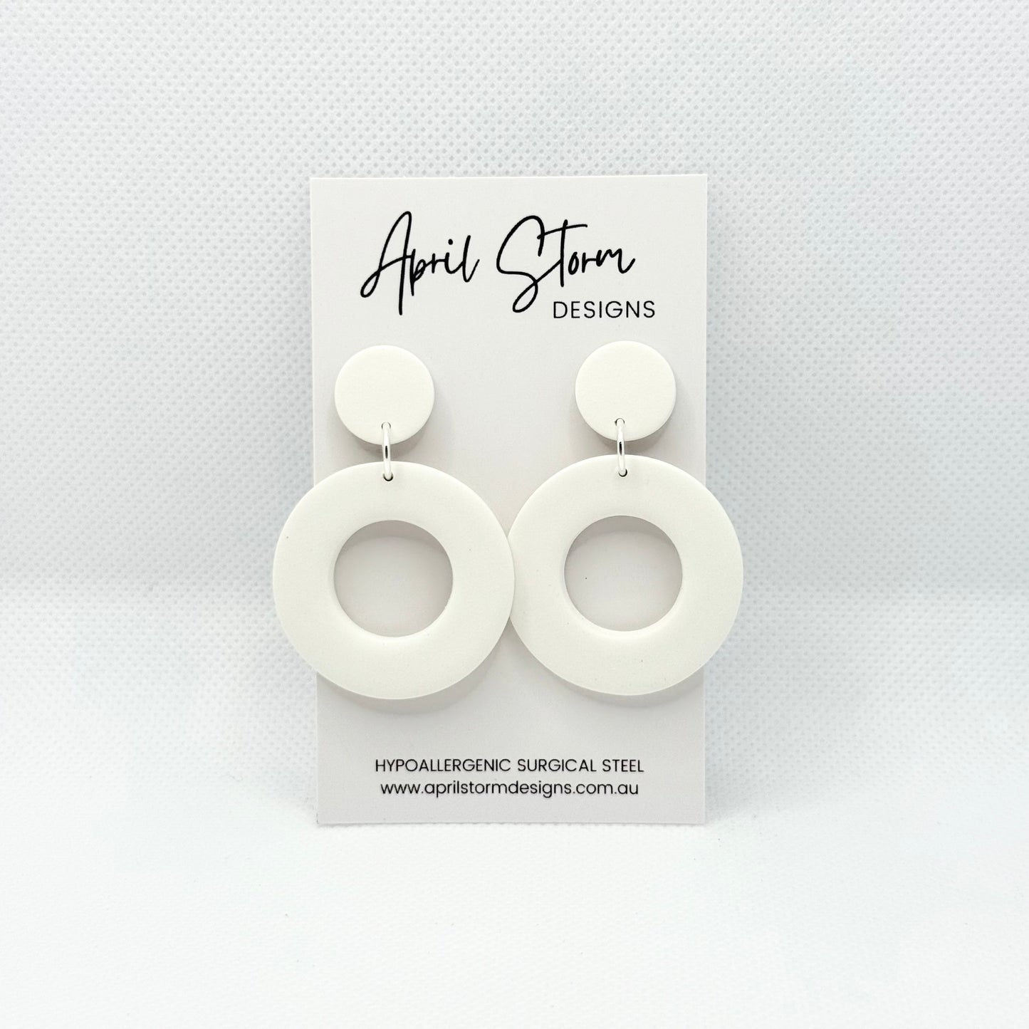 Statement Dangles - White