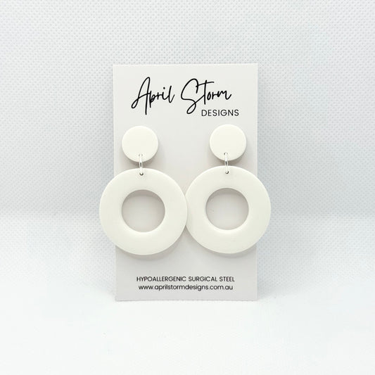 Statement Dangles - White