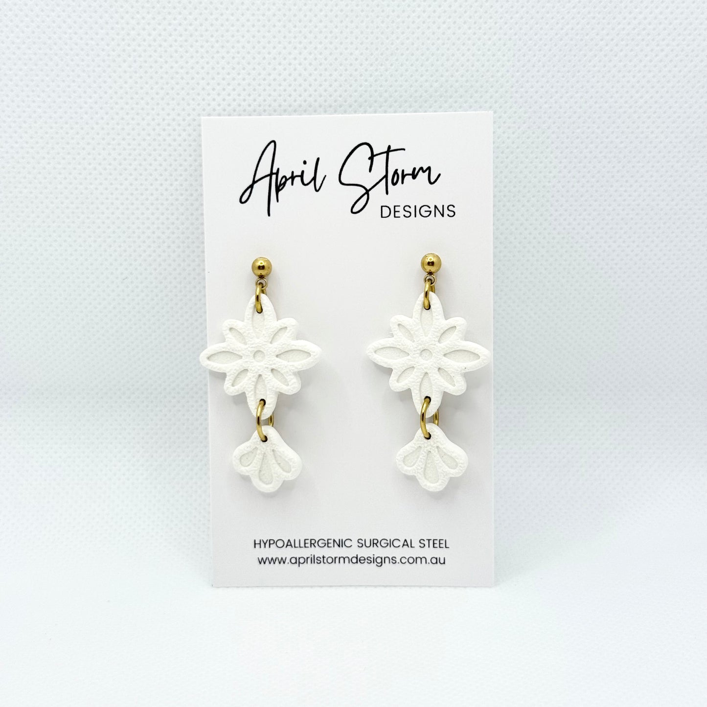 Statement Dangles - White