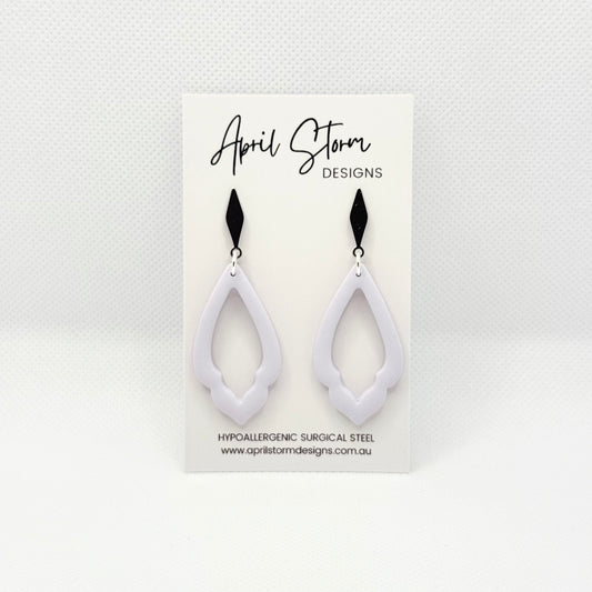 Statement Dangles - Lilac